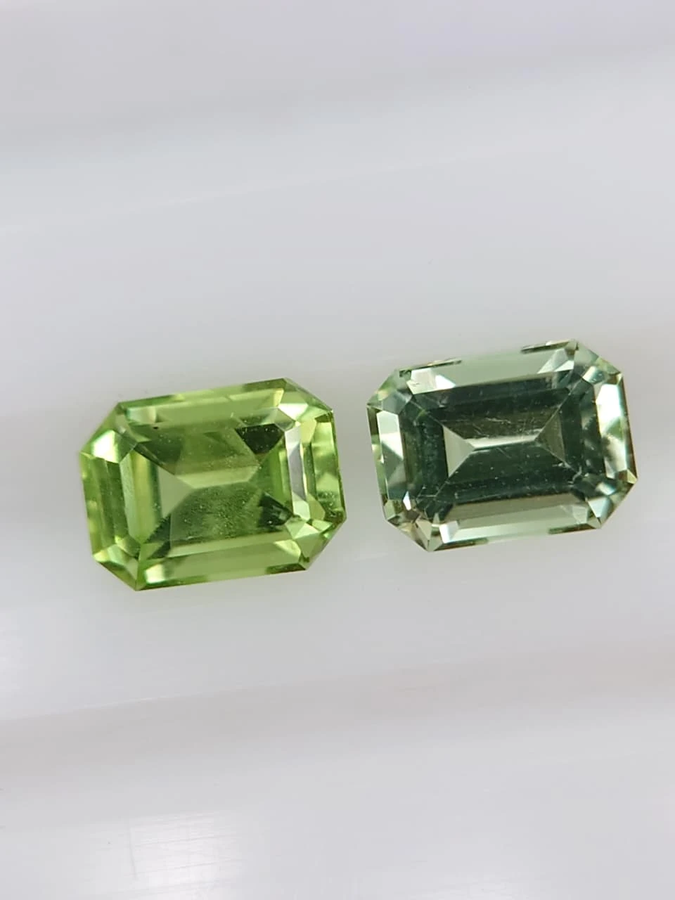 1.85ct Untreated Peridot Pair Loose Gemstone from Pakistan — view 5